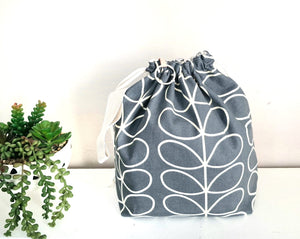 Orla Kiely Slate Grey Project Bag